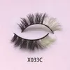 20mm gekleurde wimper 25mm faux 3D nertsen eyelashes 20 stijlen pluizig grote volledige strip wimpers make-up