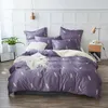 Zestaw pościeli Yaxinlan Pure Color Silk Plant Flowers Wzory mody arkusz łóżka kołdra poduszka 4-7pcs Nowy produkt T200108