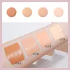 Derol 4 Color Lightweight Foundation Cream Cover Brightening Fuktar Vätska Fundament Concealer Kosmetisk ägg Face Makeup