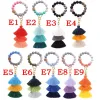 Bomboniera Perline in silicone Bracciale Portachiavi Tre strati di cotone Nappa Polso Portachiavi Bead Bangle Portachiavi Borsa donna Ciondolo Decorazione CG001