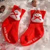 2Pairs/lot Xmas Baby Sock Boys Girls Cotton Cartoon Cute Santa Tree Deer Socks Infant Toddler Kids Christmas Soft Socks Baby 0-4T M3125