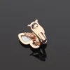 Stainless steel fashion shell earrings ladies outer butterfly earrings with diamond mother-of-pearl earrings for woman