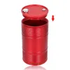 Oil barrel shape vehicle ashtray rotary aluminum alloy material with cover ashtrays