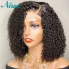 13x6 Curly Lace Front Human Hair Wigs Pre Plucked Ombre Lace Front Wigs Short Bob Wigs Brazilian Remy Lace Frontal Wig6840772