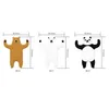 3pcs Lovely Animal Fridge Hook Key Removable Kitchen Heminredning Nyckelhållare kan tvättas Hållare Väggkrokar Ny A19