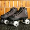 5 farbe Neue Stil Patines Erwachsene Zweireihige Rollschuhe Vier-sheel Erwachsene Männer Frauen Outdoor Roller Schuhe1