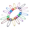 50pcs Mixed Color Baby Safety Pins Round Head/Square Head Stainless Steel Needles Safety Pin Brooch Sewing Knitting accessories