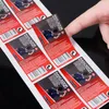 Etichette per pacchetti di carta patinata personalizzati Etichette adesive Adesivo in vinile colorato stampato Etichetta adesiva per promozione pubblicitaria di arrivo superiore