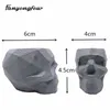 Abstract skull flowerpot silicone mold fondant cake mold resin plaster chocolate candle candy mold free shipping 201023