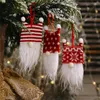 Santa Beard Scandinavian Gnome Christmas Plush Ornaments Xmas Hängande dekorationer för Xmas Tree Spis Heminredning JK2011XB