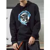 Démon Slayer Anime Hoodies Homme À Manches Longues Chaud Polaire Sweat À Capuche 2021 Automne Printemps Mode Hip Hop Graphique Streetwear H1227