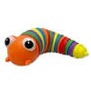 Fidget Toy Slug articolato flessibile 3D Slug Giunti arricciati Alleviare lo stress Anti-ansia Giocattoli sensoriali per bambini Aldult DHL LIBERO YT199502
