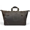 Men vintage Crazy Horse Horse Leather Travel Bag Zip Genuine Weekend em torno da Luggage Hand Duffle1