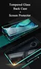 Härdad glasfodral för Xiaomi POCO X3 NFC Pro Screen Protector för Xiomi Pocophone F2 Pro Poco X3 Skydd Magnetiska Metallkanter