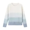 Inman 가을 겨울 도착 점진적 색상 Janpanese Sweet Elegant Style Women Pullover Sweater Knitwear 201203