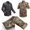 Selva caça floresta tiro camisa de engrenagem conjunto conjunto de batalha uniforme tático bdu conjunto de combate roupas camuflage roupas no05-017