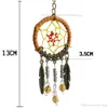 2x Benzersiz Ana Zincir Ring Tüy Bead Rüya Catcher Anahtaring Anahtarlık El Yapımı Dreamcatcher Araba Kolye Süs Hediye 9333009