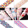 3D Flower Nail Art Stickers Sliders Water Transfer Full Wraps Nails Tips Sticker Manicure Decoration Decals 50pcs/set