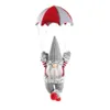 Décoration de Noël Santa Gnome Peluche Poupée Pendentif Arbre Parachute Ornements Suspendus Artisanat De Noël