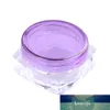 10 pcs 3G / 3ml Quadrado Bottom Creme Jar Cosmético Recipiente de Plástico Vazio Eyeshadow Maquiagem Rosto Creme Lip Balm Pot Frasco de Viagem