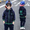 Boys Autumn Winter Sports Suit Children Clothing set Girls Thick Velvet Hoodies+Pants 2PCS Kids Tracksuit 3-10Y Sweatsuit LJ200915