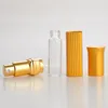100pcs 6ML Portable Aluminum Perfume Bottle With Atomizer Mini Refillable Travel Perfume Sprayer Empty Glass Parfum Case