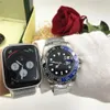 INS New Luxury Mens Gift Watch Deep Ceramic Bezel Stainless Steel Watch beweging Herenhorloge snelste aankomst Glide Lock Sluiting Automatisch uurwerk