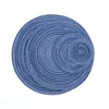 8pcs/lot Kiethen Tools Table Mat Round Placemat Eco-Friendly Hand knitted Cup Mat For Home Garden Tableware Pad 201123