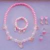 Verschiedene Stile für Kinder, Glücksschmuck-Sets, Halskette, Armband, Ohrringe, Ringe, glückliche Kinder, süßes Einhorn-Armband, Kinder-Weihnachtsschmuck, Geschenk