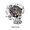 Tre rates LCS271 15x171 cm Tiger nel foro del proiettile adesivi per auto colorati Styling Decal rimovibile3593267