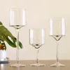 3pcs set crystal ljushållare glas ljus ljusstake bröllop idéer romantisk hem bar fest dekoration ornament ljusstake 211222