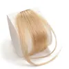 Grampo em franja 100 extensões de cabelo humano franja com natural liso puro com templos para mulheres uma peça hairpiece1551631