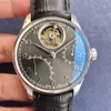 Portugal série espagnole de montre A380 équipée d'un mouvement de roue en tourmaline entièrement automatique Cal.51900 personnalisé. Le deck de mouvement est amélioré