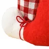 Noel Süslemeleri Şarap Şişesi Kapaklar Masa Dekorasyon Hediye Çantaları için Sevimli İsveç Gnome Cover Tutucular Xmas277G