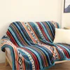 Super Soft Retro Flannel Fleece Sherpa Bohemian Couch Throw Blanket For Sofa Portable Car Travel Cover Blanket 2103167782888