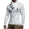 Męskie swetry Ciepłe Hedging Turtleneck Swetry Sweter Casual Knitwear Slim Winter Male Marka Odzież