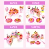 103PCS DIY Pretend Play Cutting Cake Toys Birthday Cake with Music Light Kitchen Food Toys Cocina De Juguete for Girls Gifts LJ201211