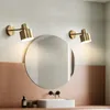 Brass Bedside Wall Lamps Modern Creative Bathroom Mirror Light Living Room Bedroom Sconce Aisle Wall Lights