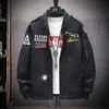 MA-1-Military Biker Bomber Jacket Men Autumn Fashion Slim Fit Piloot Gevotte bovenkleding Borduurwerk Dikke Baseballjas Mannelijk Vrouw 201127