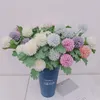 2021 Simulation ball chrysanthemums Home Decor Artificial Flowers 2 Head simulation Hydrangea Party Wedding Decor Fake Flower T9I001114