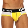 4pcs / lot Nouvelle Arrivée Coton Respirant Sexy Undenwear Hommes Jockstrap Briefs InnerwearBikini Gay Hommes Sous-Vêtements Homme Jock Strap 201112