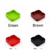 Sile Ashtray Mini Portable Shatterproof EcoFriendly Square AshTray 9 Colors Home Coffee Shop Bar El Men Ashtray BBYALQ BDELUC1844521