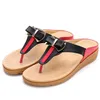 Sandaler Kvinnor Comfy Beach Sexig skor Summer Woman Sandalias Pu Flat For Ladies Soft Sandal1