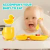 5PCS Children Tableware Plastic Dish Child Set Cartoon Kids Training Bowl Plates Food Grade Spoon Fork Cup Plate for Baby