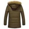 AKSR Herren Winterjacke Mantel Dickes Fleece Warmer Wintermantel Männer Fell Kapuze Kragen Große Größe Parka Windjacke Casaco Masculino 201119