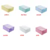 Plastic Shoes Boxes Set Multicolor Foldable Shoe Storage Clear Home ShoesRack Organizer Stack Display Box Free DHL HH9-3690