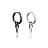 Hip Hop Spike boucles d'oreilles charme balancent en acier inoxydable oreille clip anneaux pour hommes femmes bijoux de mode