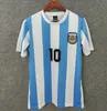 Maradona 1981 Boca juniorer Långärmad 1978 1986 Argentina Diego Retro fotbollströjor 1987 88 Vintage Napoli fotbollströja