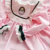 Baby Girl Pink Lace Turkey Vintage Sukienki Dzieci Lolita Princess Ball Suknia dla dziewczyn Birthday Party Dress F12179748027