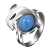 Dolphins mood ring change color open djustable grown-up student ring
